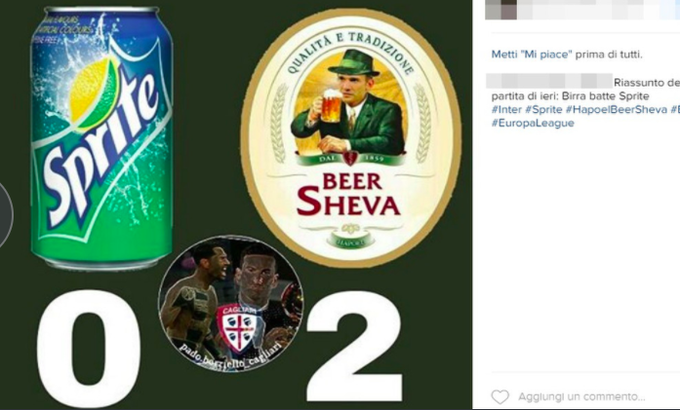 Birra batte Sprite: l'Inter affonda e l'ironia sul web si scatena FOTO 