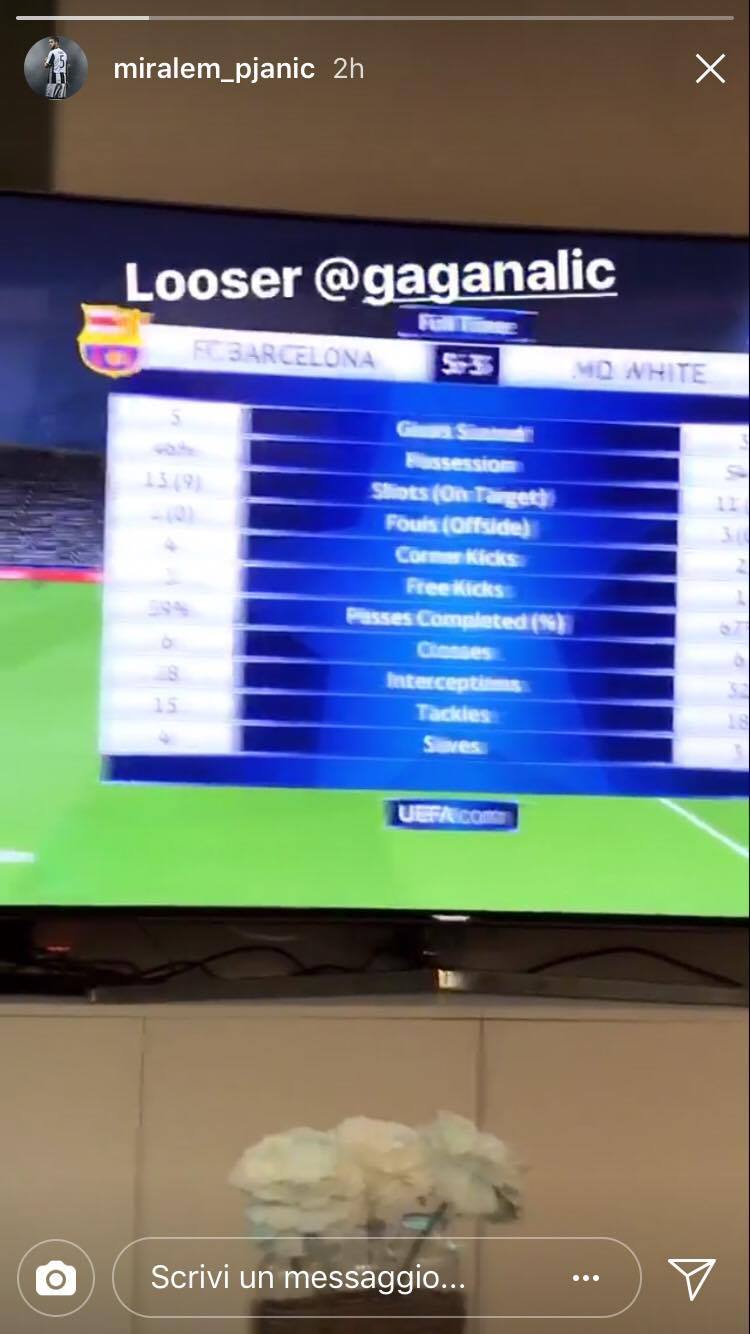 Juve, Pjanic super alla Playstation... ma gioca con il Barça! FOTO