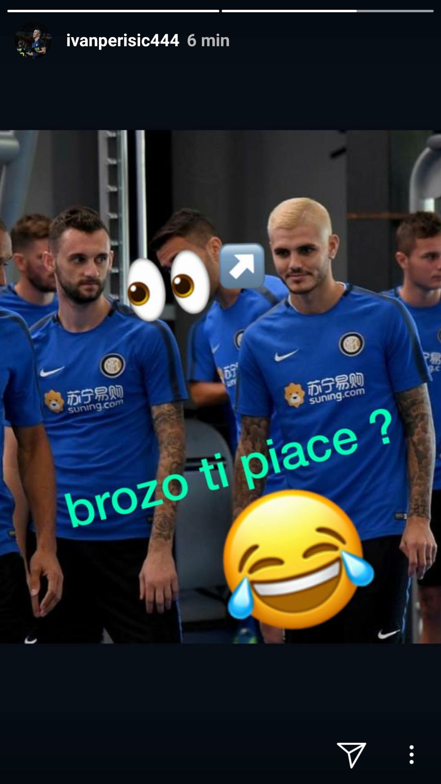 Inter: Icardi si fa biondo, Brozovic non è convinto FOTO