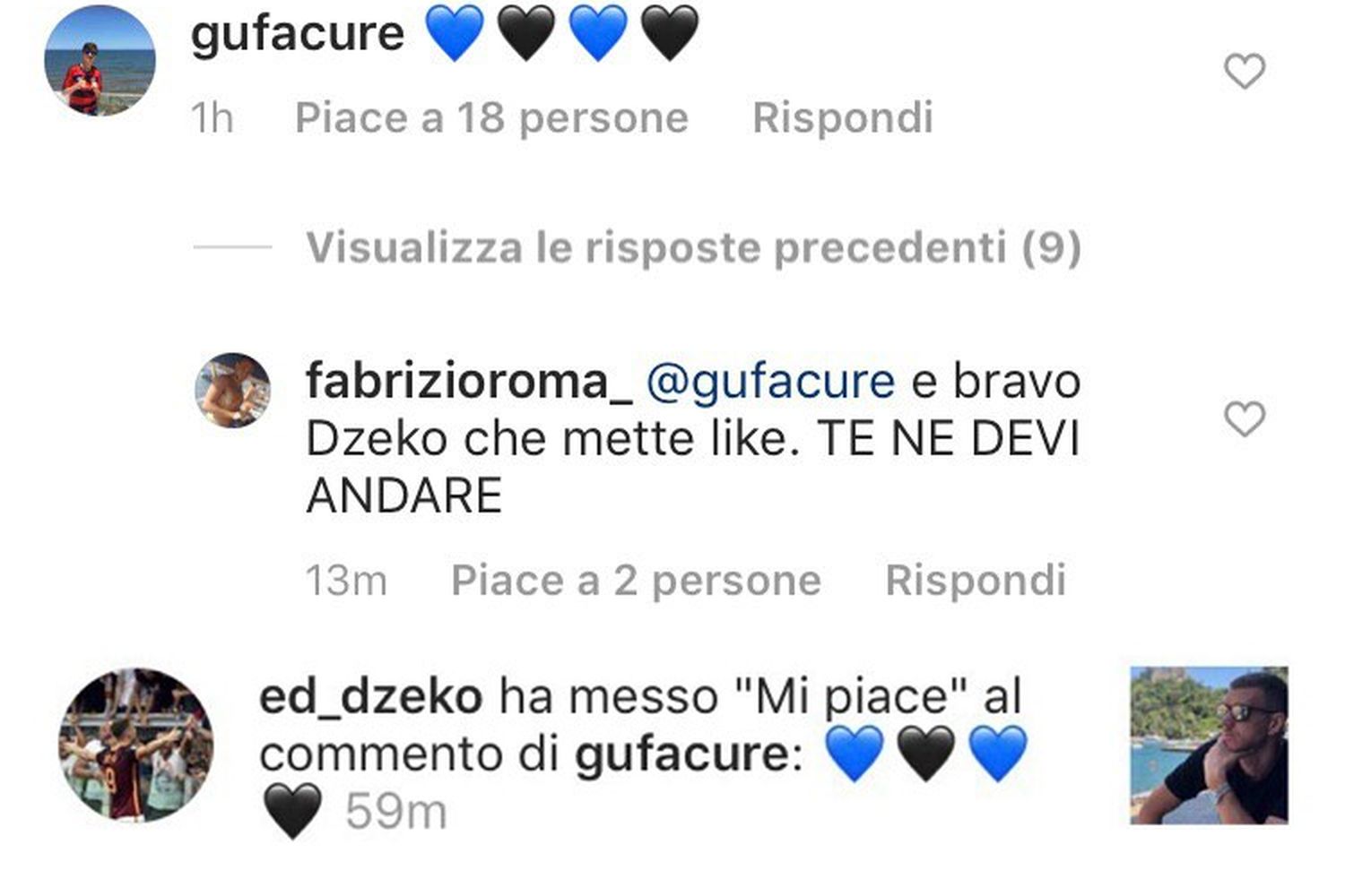 Dzeko ammicca all'Inter: like al commento di un tifoso nerazzurro FOTO