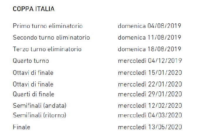 Serie A e Coppa Italia: tutte le date ufficiali della nuova stagione. Niente boxing day, torna la sosta lunga