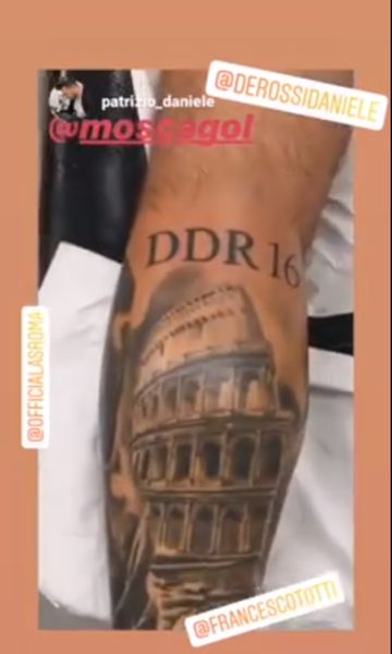 L'ultima 'pazzia' di Moscardelli: si tatua De Rossi!