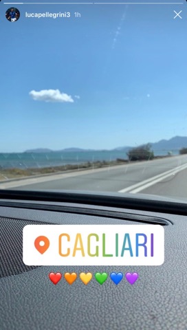 Cagliari, Luca Pellegrini è arrivato in città FOTO