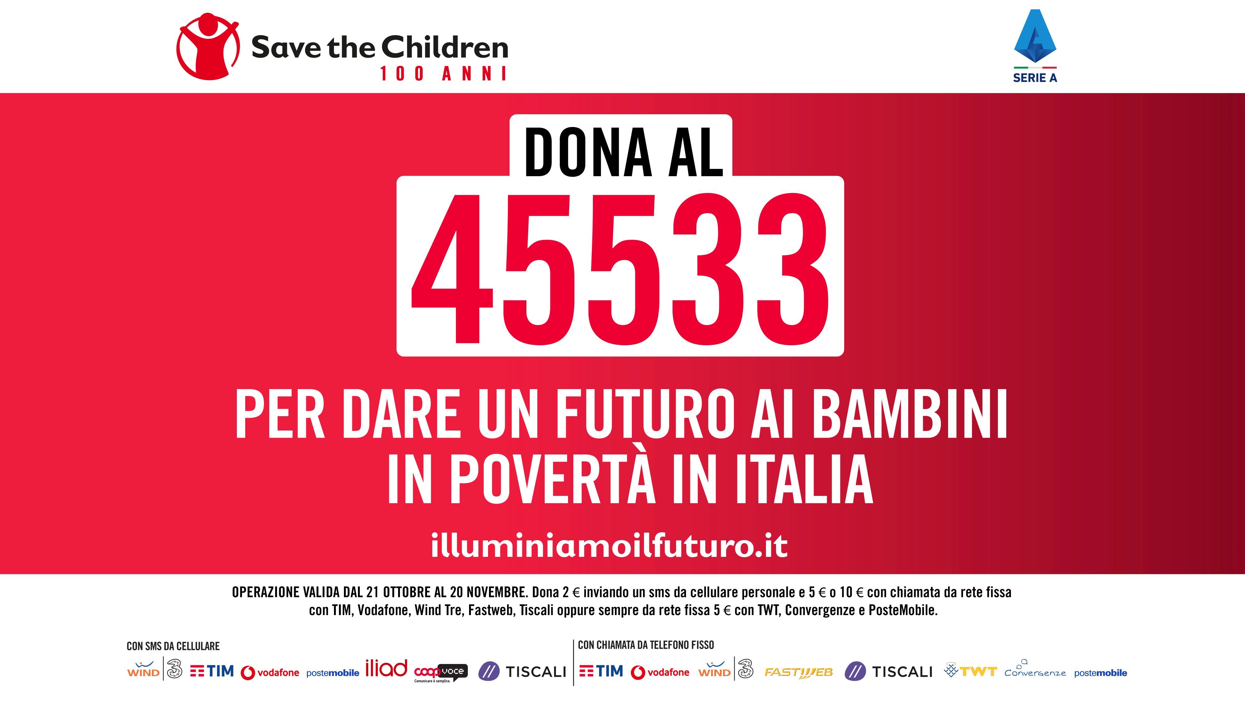 Da Conte a Pioli e Fonseca: 'Illuminiamo il futuro' al fianco di Save the Children