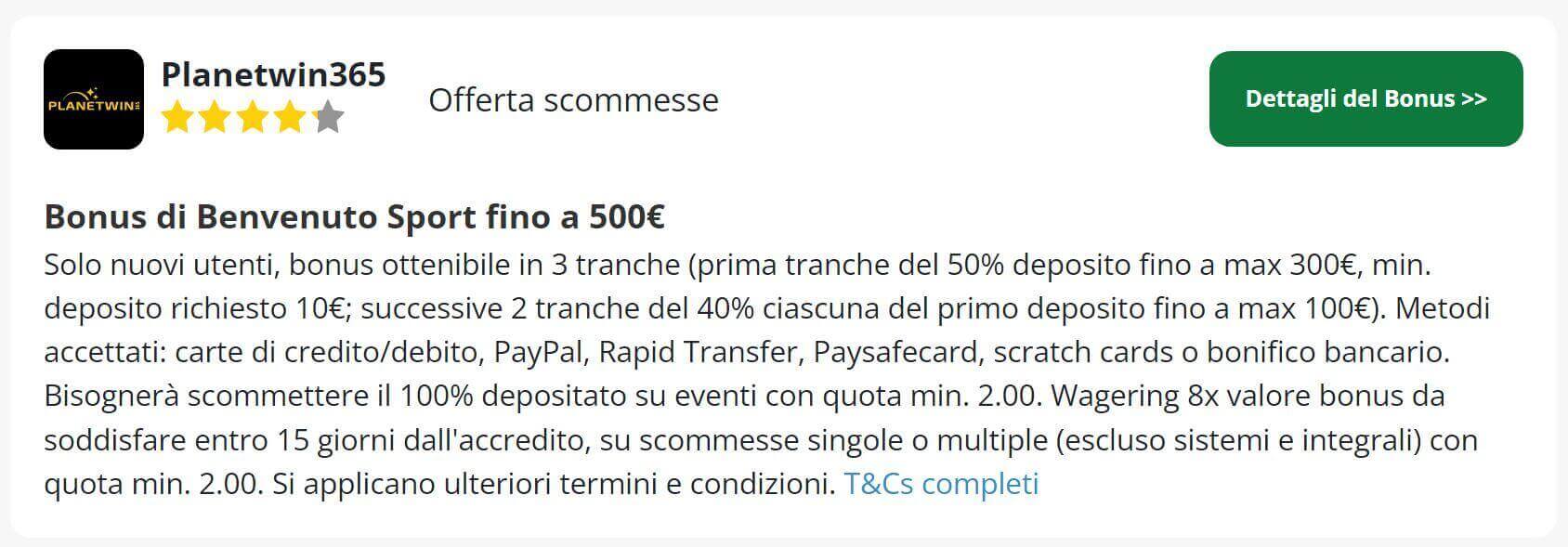 Siti scommesse Paypal 2023 per scommettere online